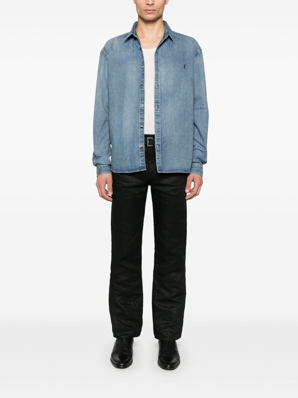 Saint Laurent Cassandre denim shirt Saint Laurent