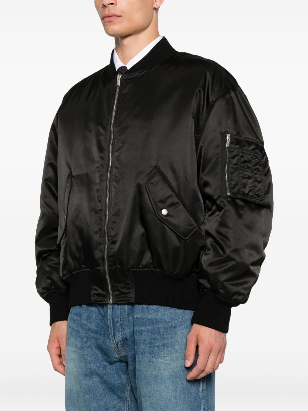 Saint Laurent Button-fastening bomber jacket Saint Laurent