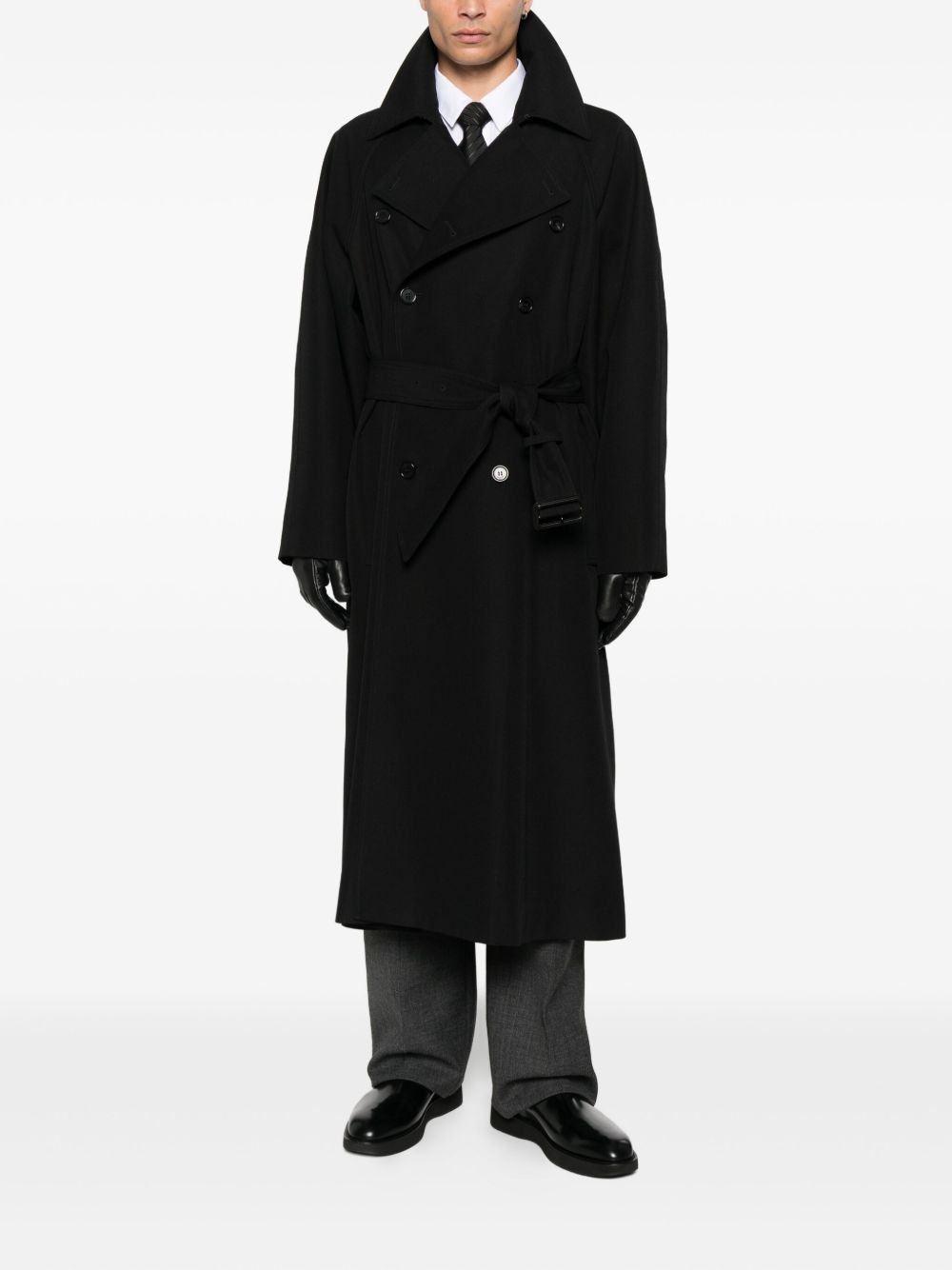 Saint Laurent Button-fastening belted jacket Saint Laurent