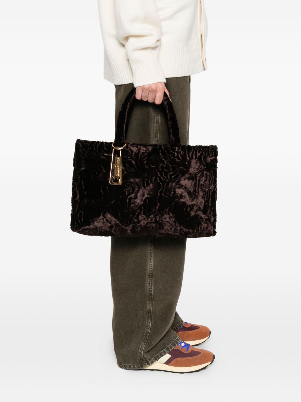 La Milanesa Liliana floral-pattern tote bag La Milanesa