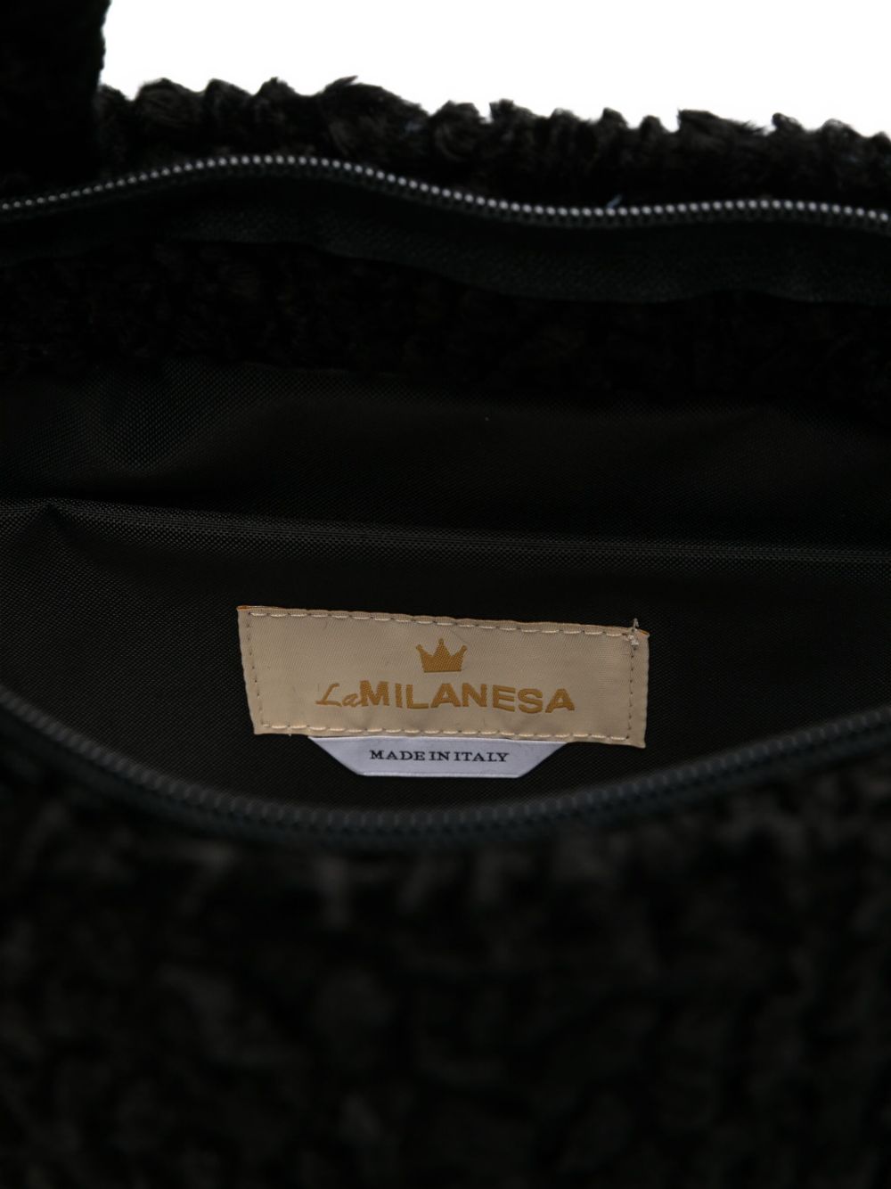 La Milanesa Textured-effect tote bag La Milanesa