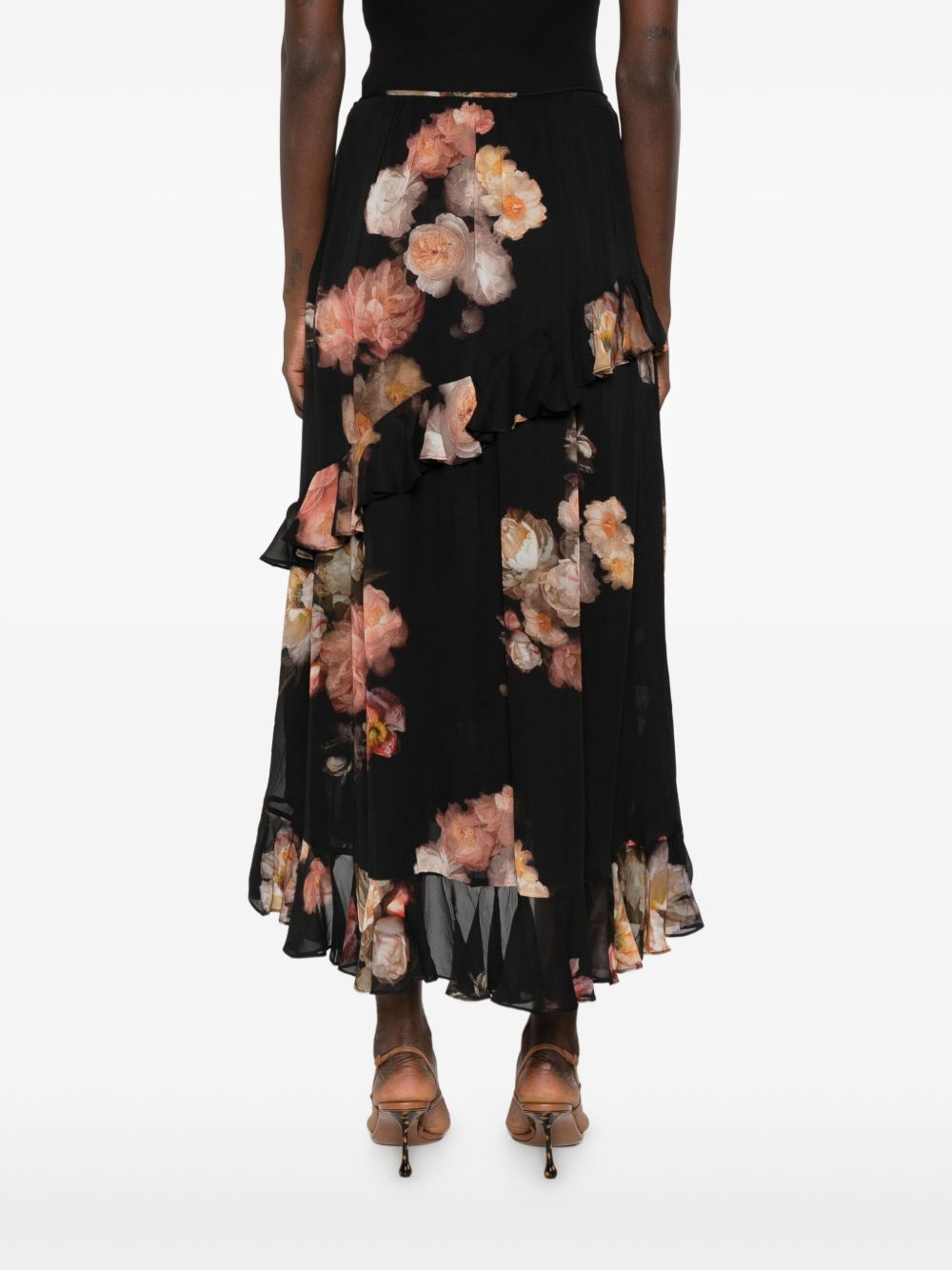 Zimmermann Floral-print ruffled skirt Zimmermann