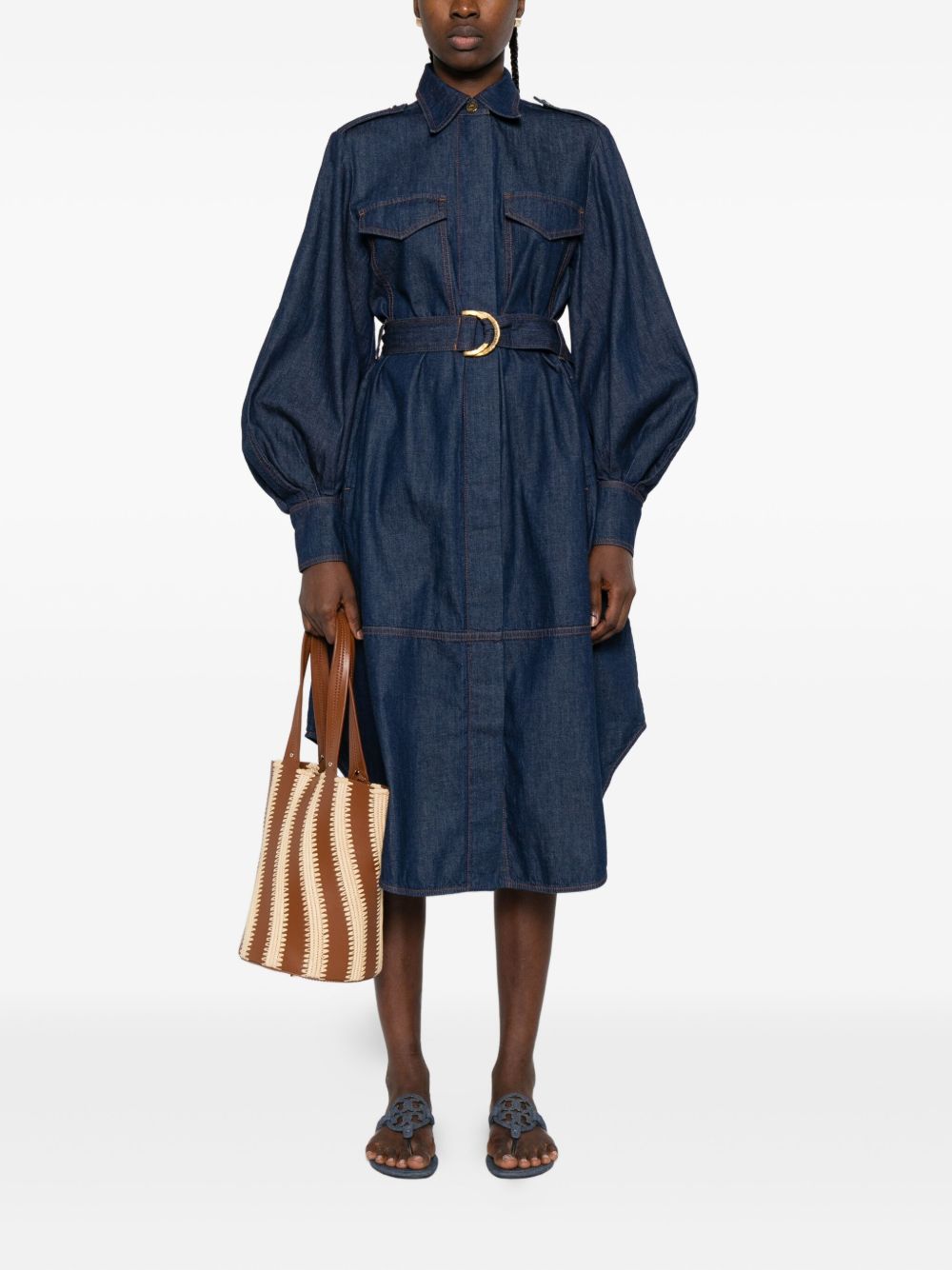 Zimmermann Belted denim shirt dress Zimmermann