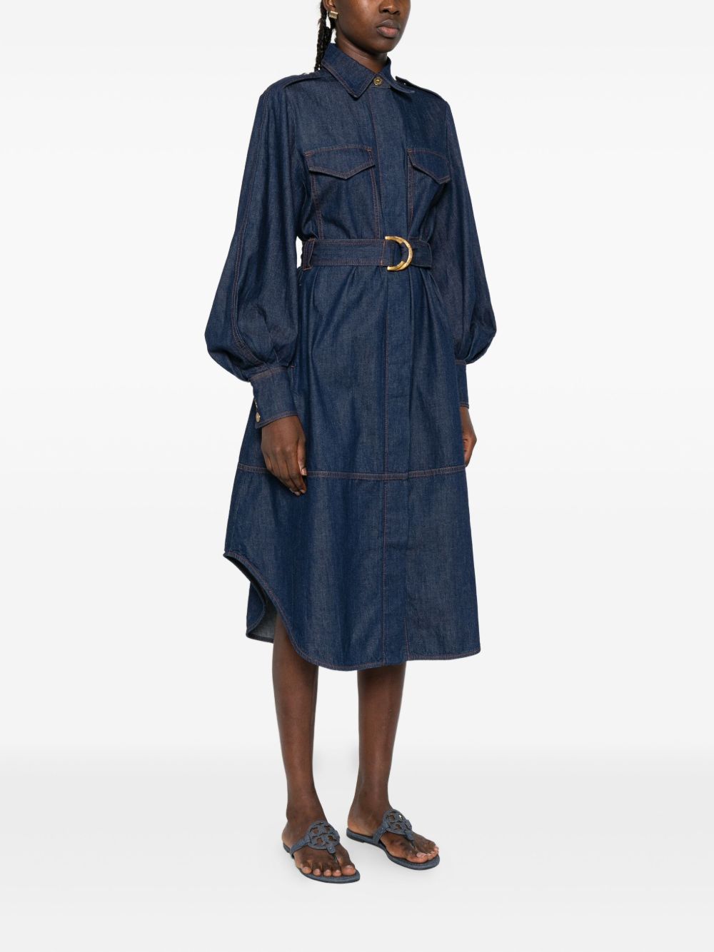 Zimmermann Belted denim shirt dress Zimmermann