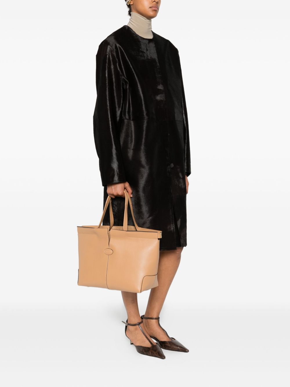 Tod's Di Bag Folio in Leather Medium-Small Tod'S