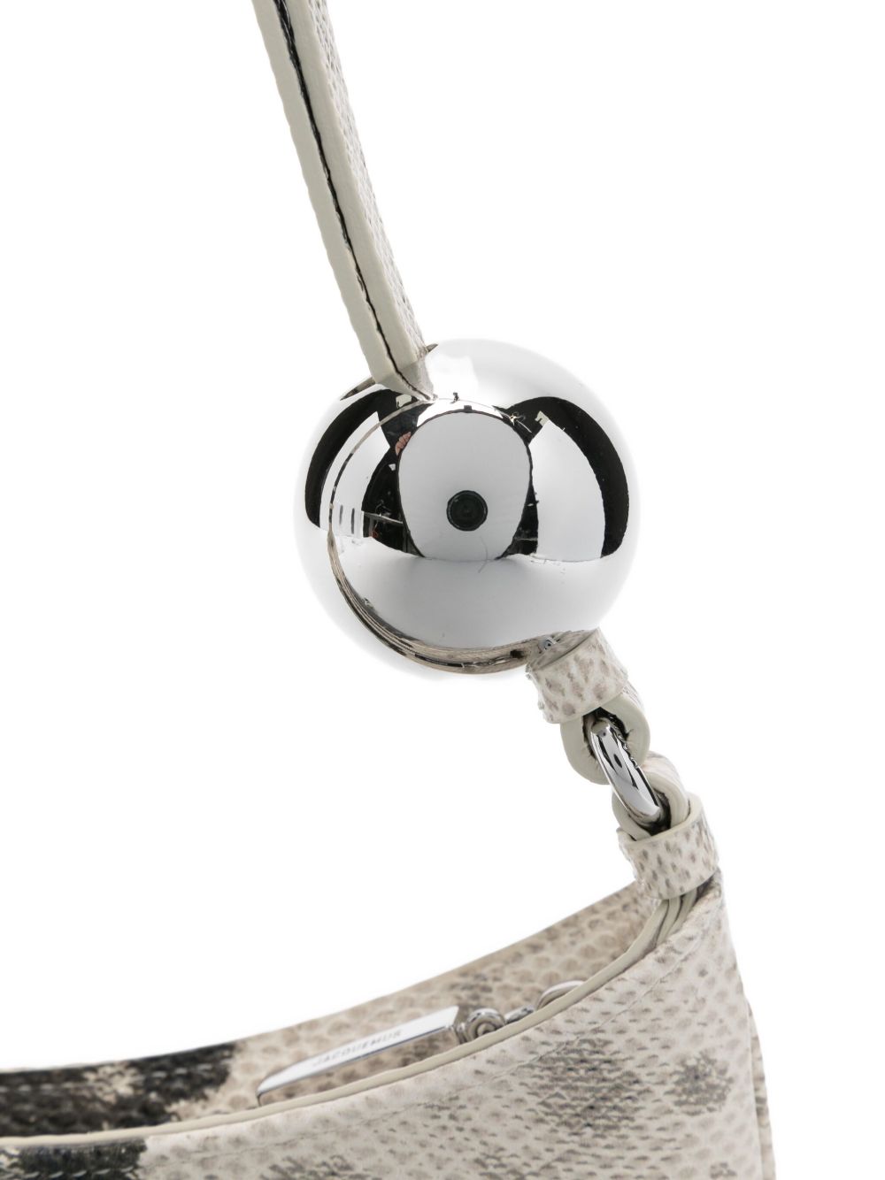 JACQUEMUS The Bisou Perle ball-embellished shoulder bag JACQUEMUS