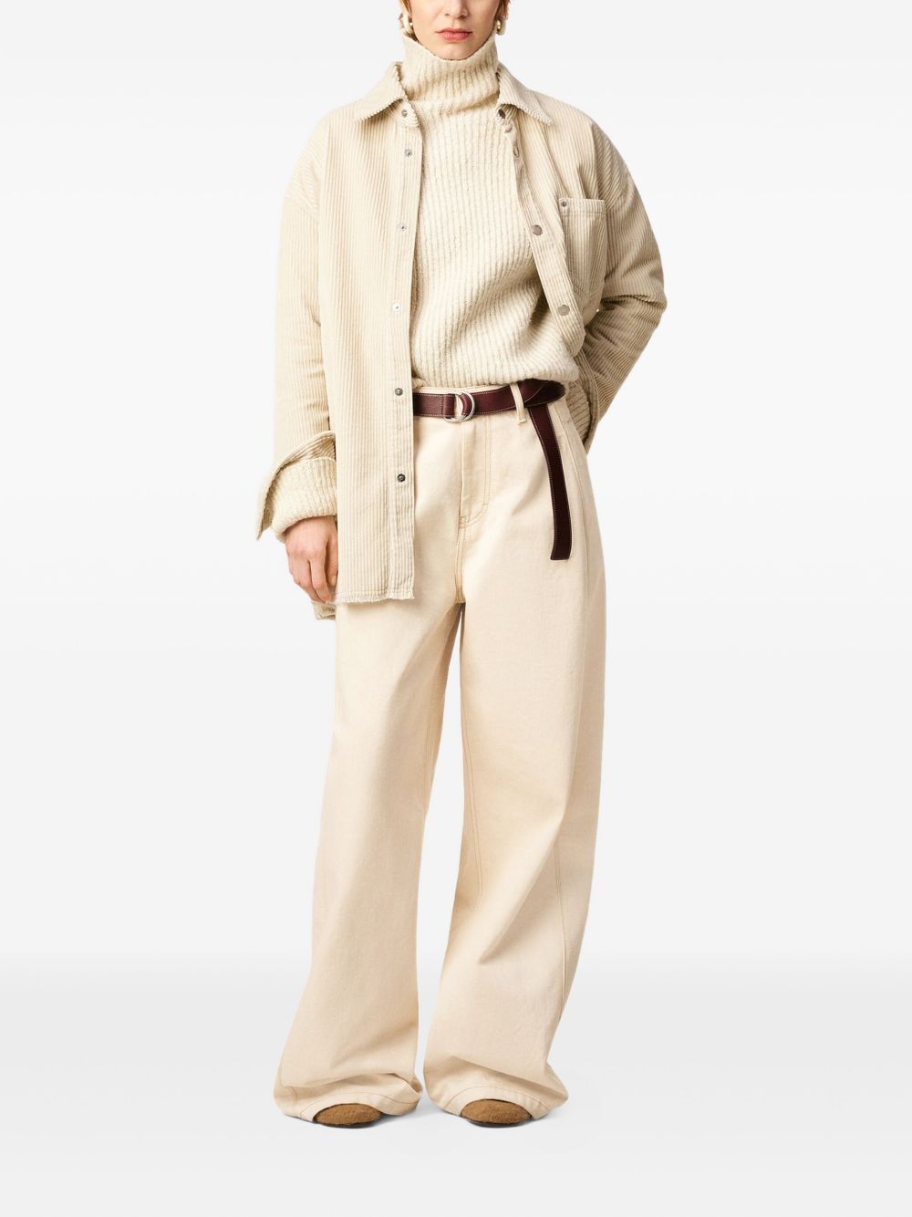 Ami Paris Jeans Beige Ami Paris