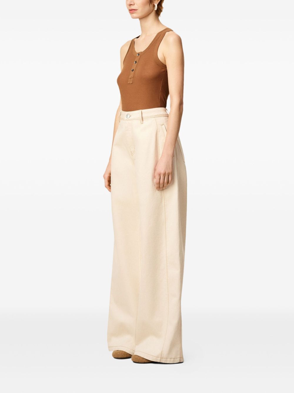 Ami Paris Jeans Beige Ami Paris