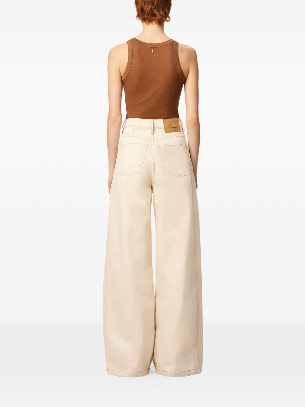 Ami Paris Jeans Beige Ami Paris