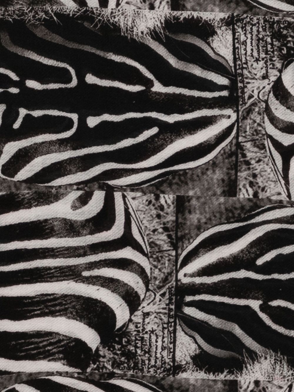 Faliero Sarti Zebra-print fringed scarf Faliero Sarti