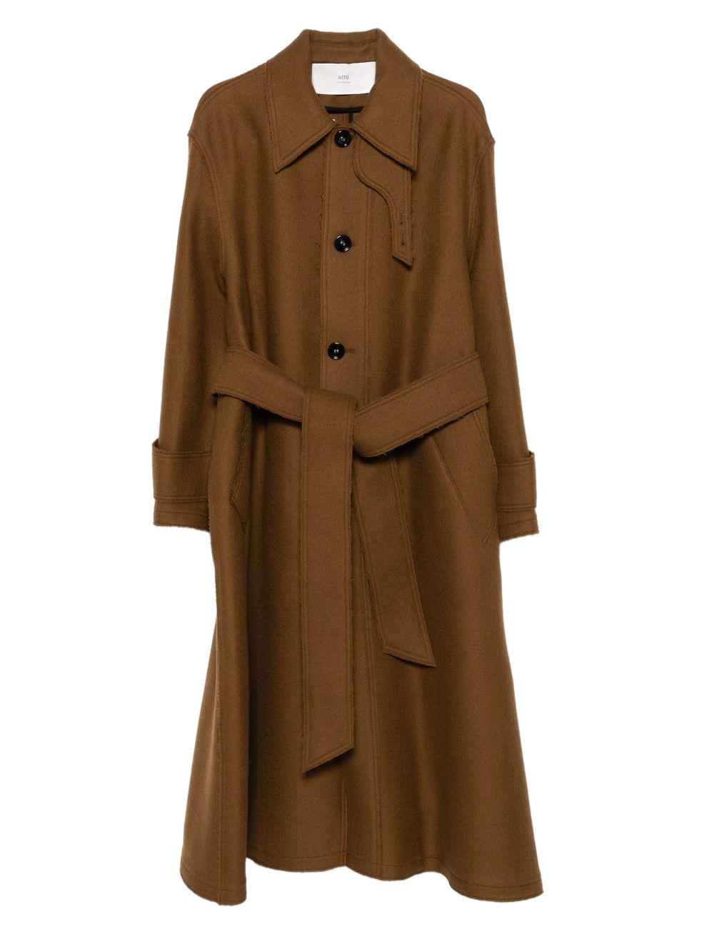 Ami Paris Coats Brown Ami Paris