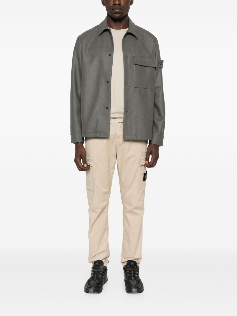 Stone Island Trousers Beige Stone Island
