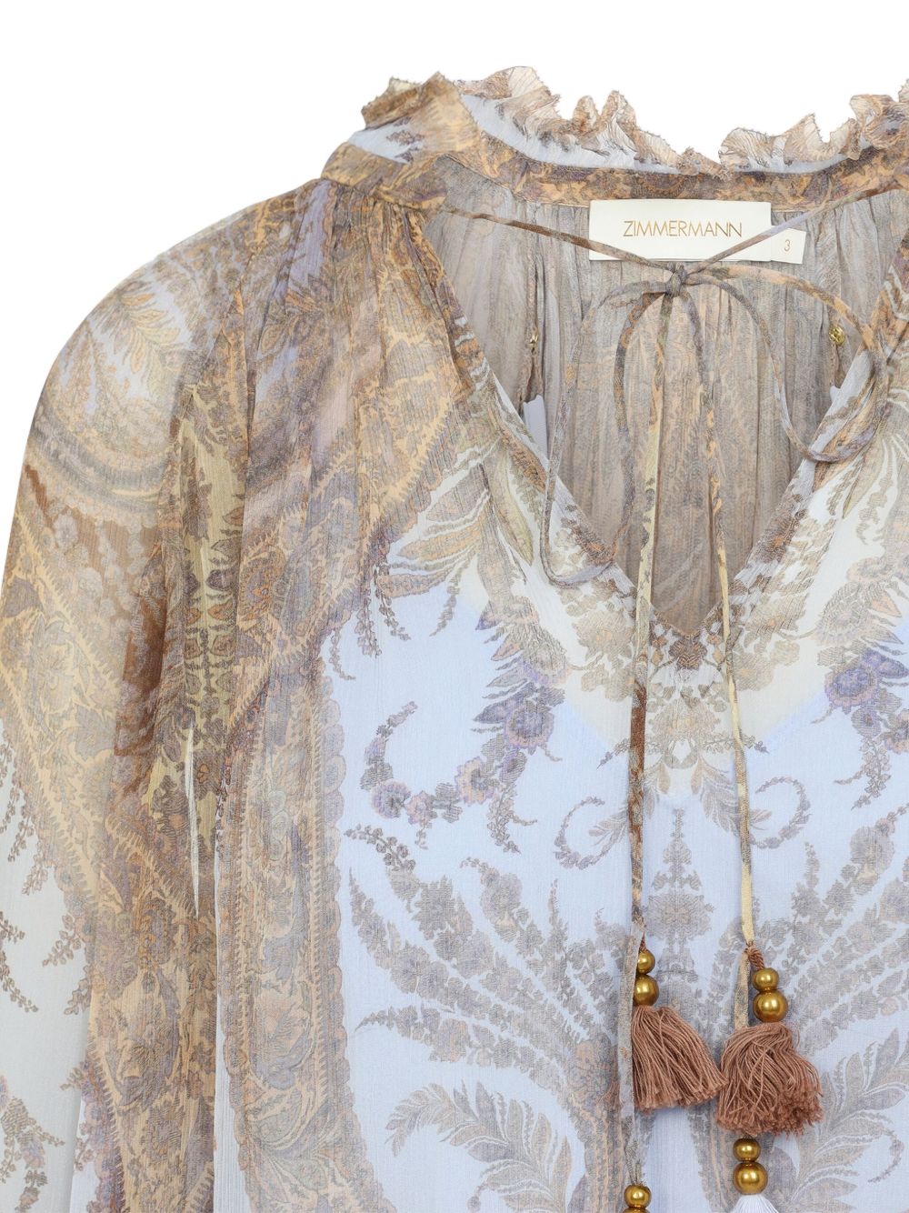 Zimmermann Paisley-print ruffled blouse Zimmermann