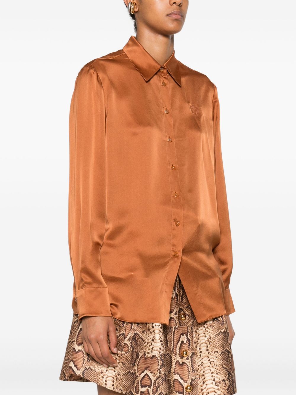 Zimmermann Embroidered silk shirt Zimmermann