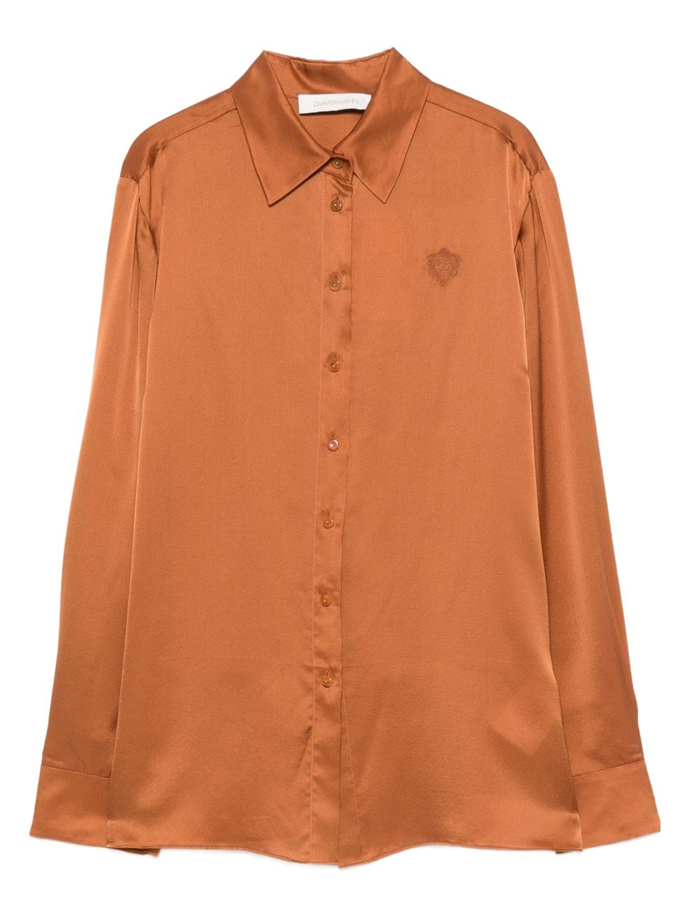 Zimmermann Embroidered silk shirt Zimmermann