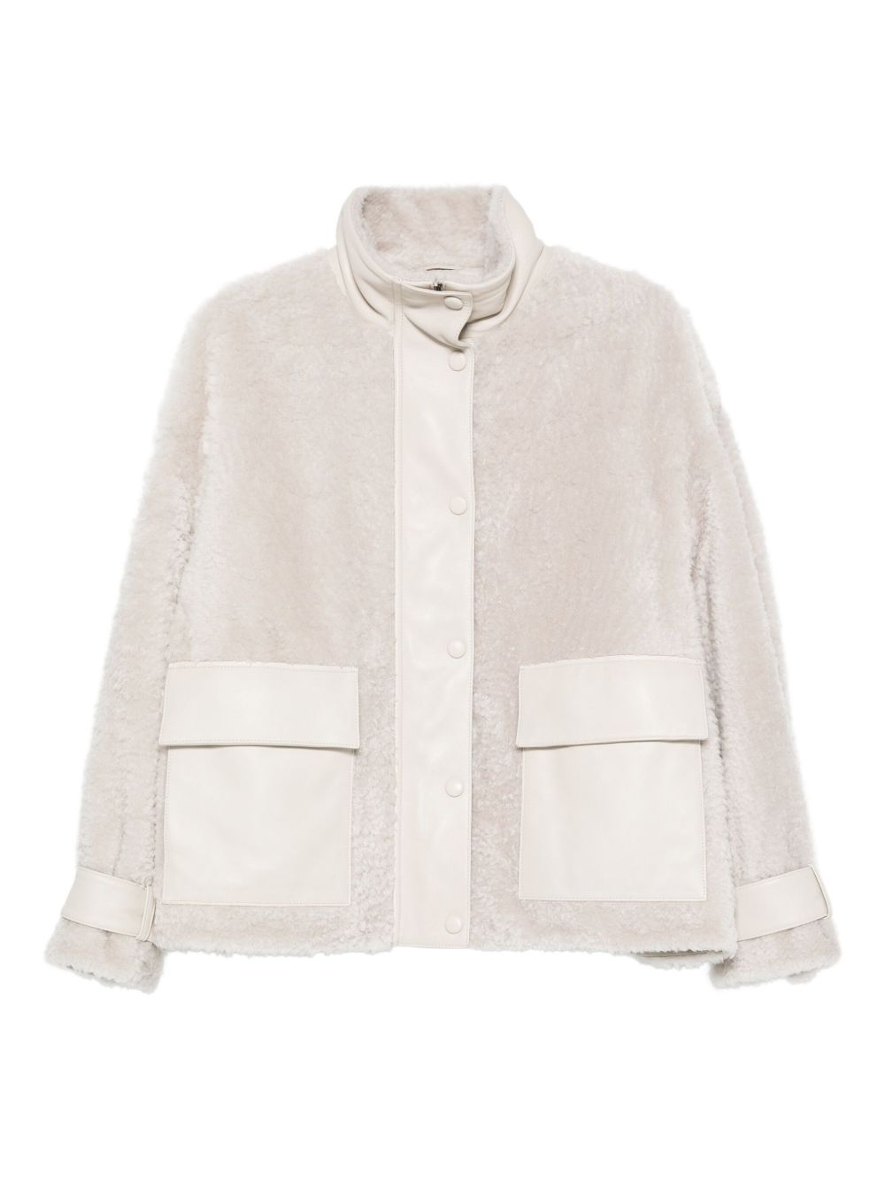 Emporio Armani Patch-pocket shearling jacket Emporio Armani