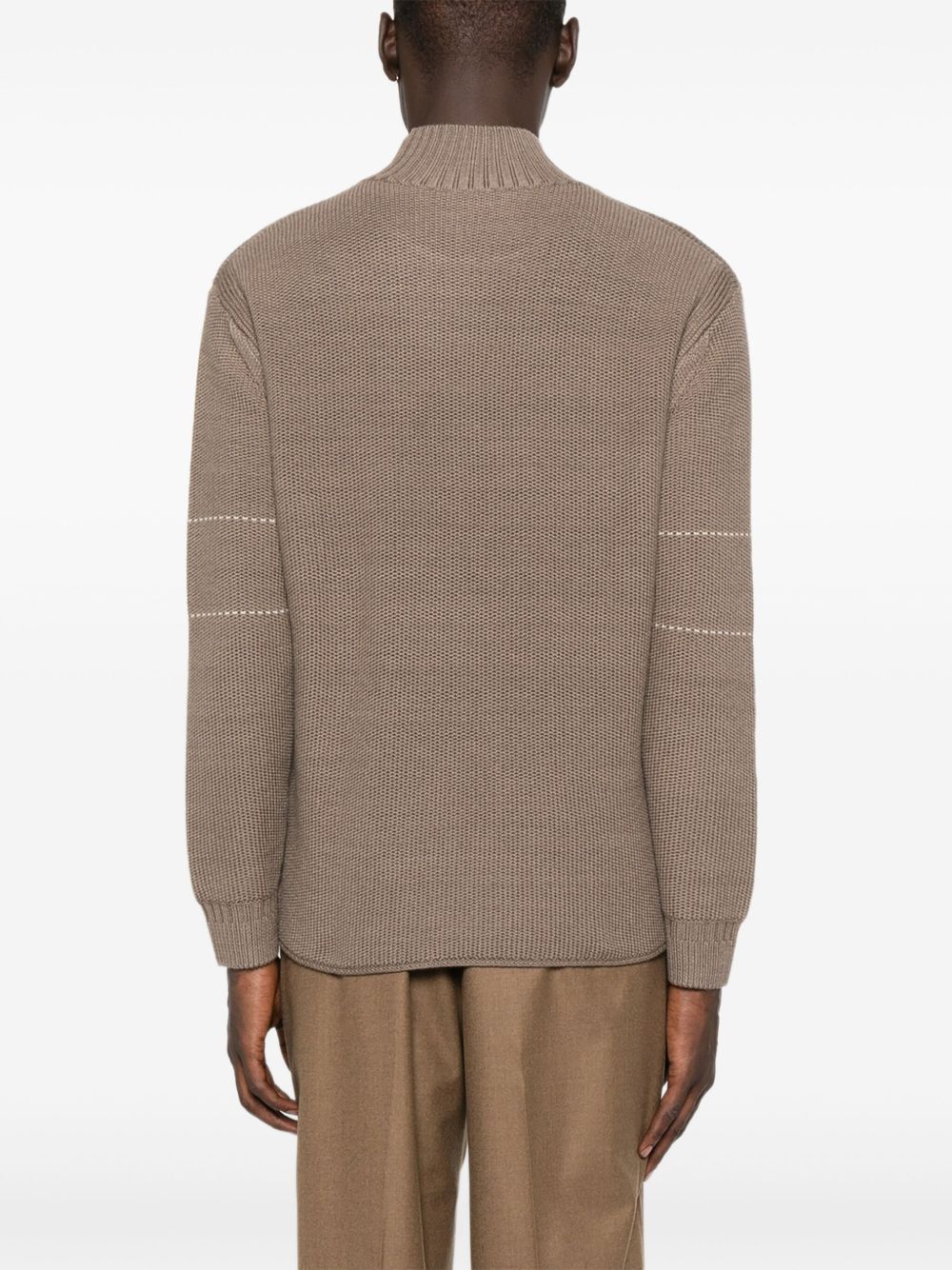 Emporio Armani High-neck striped sweater Emporio Armani
