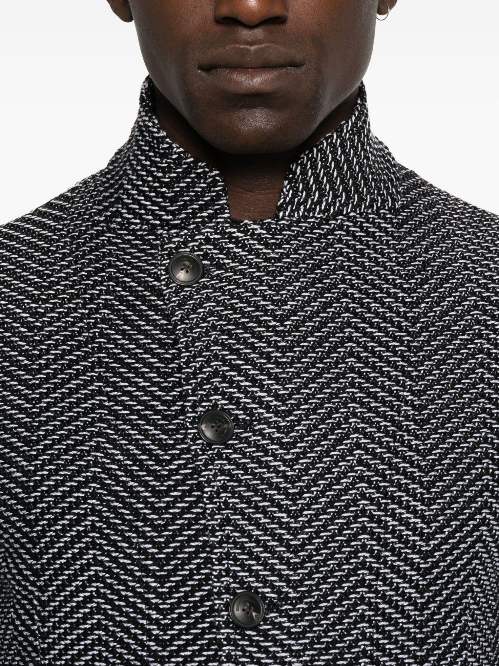 Emporio Armani Zigzag-pattern jacket Emporio Armani