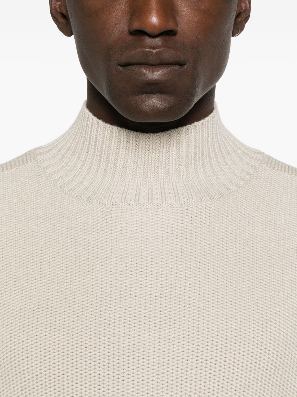 Emporio Armani High-neck striped sweater Emporio Armani