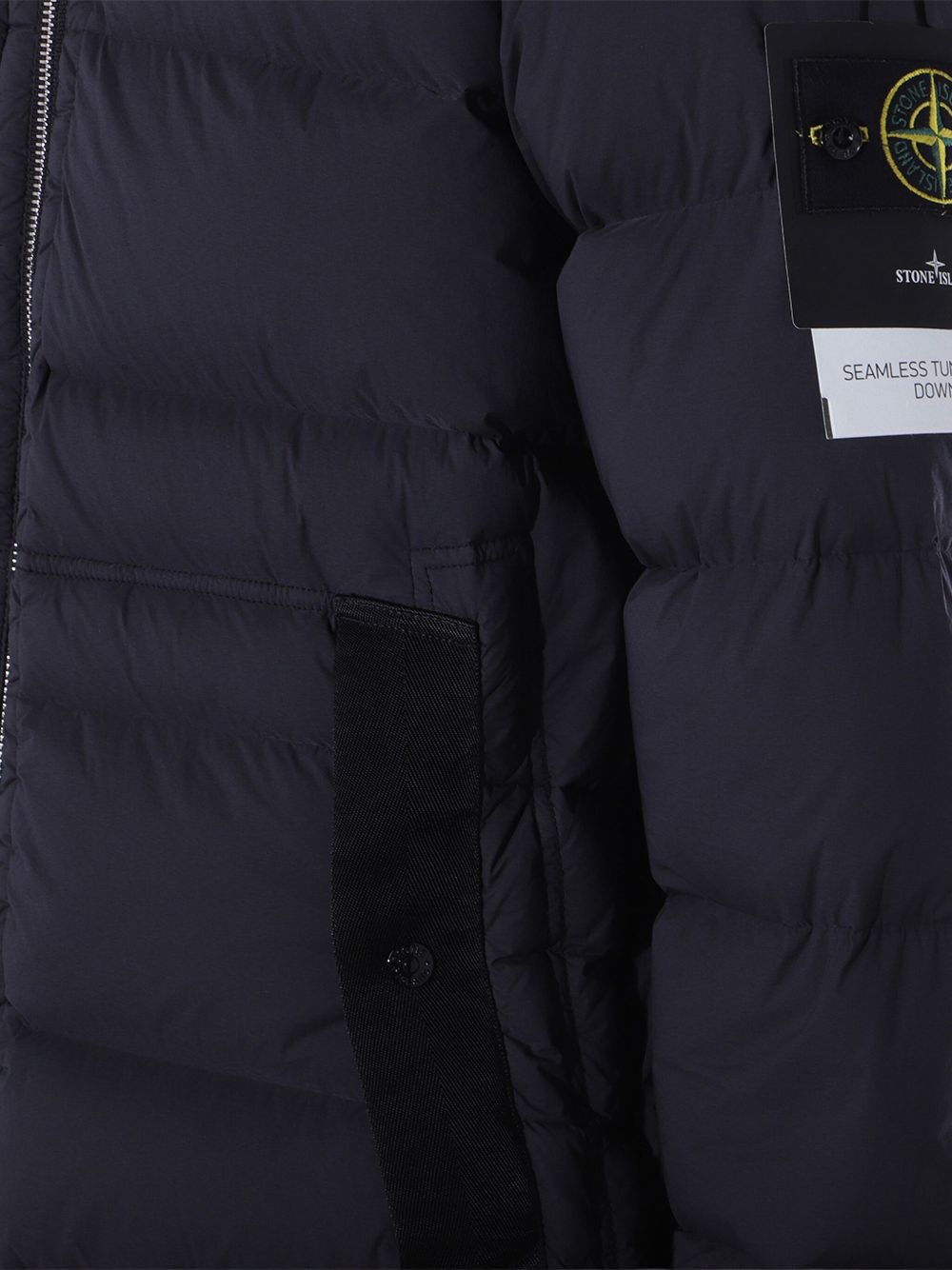 Stone Island Coats Black Stone Island