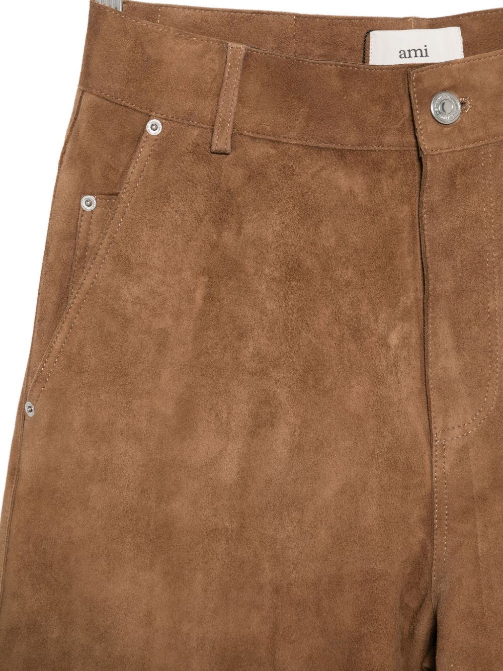 Ami Paris Trousers Brown Ami Paris