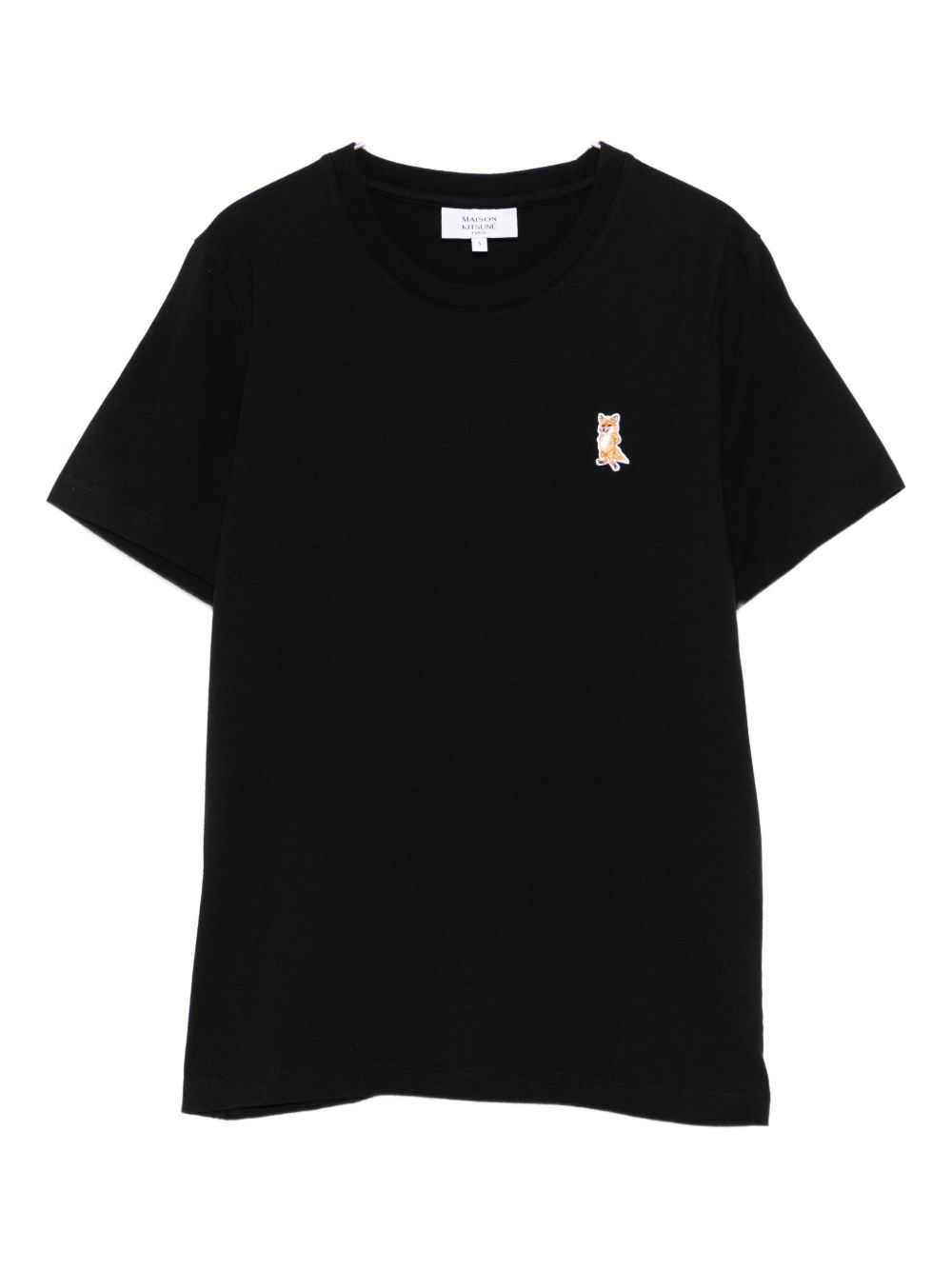 Maison Kitsuné Cotton T-shirt with fox embroidery Maison Kitsuné