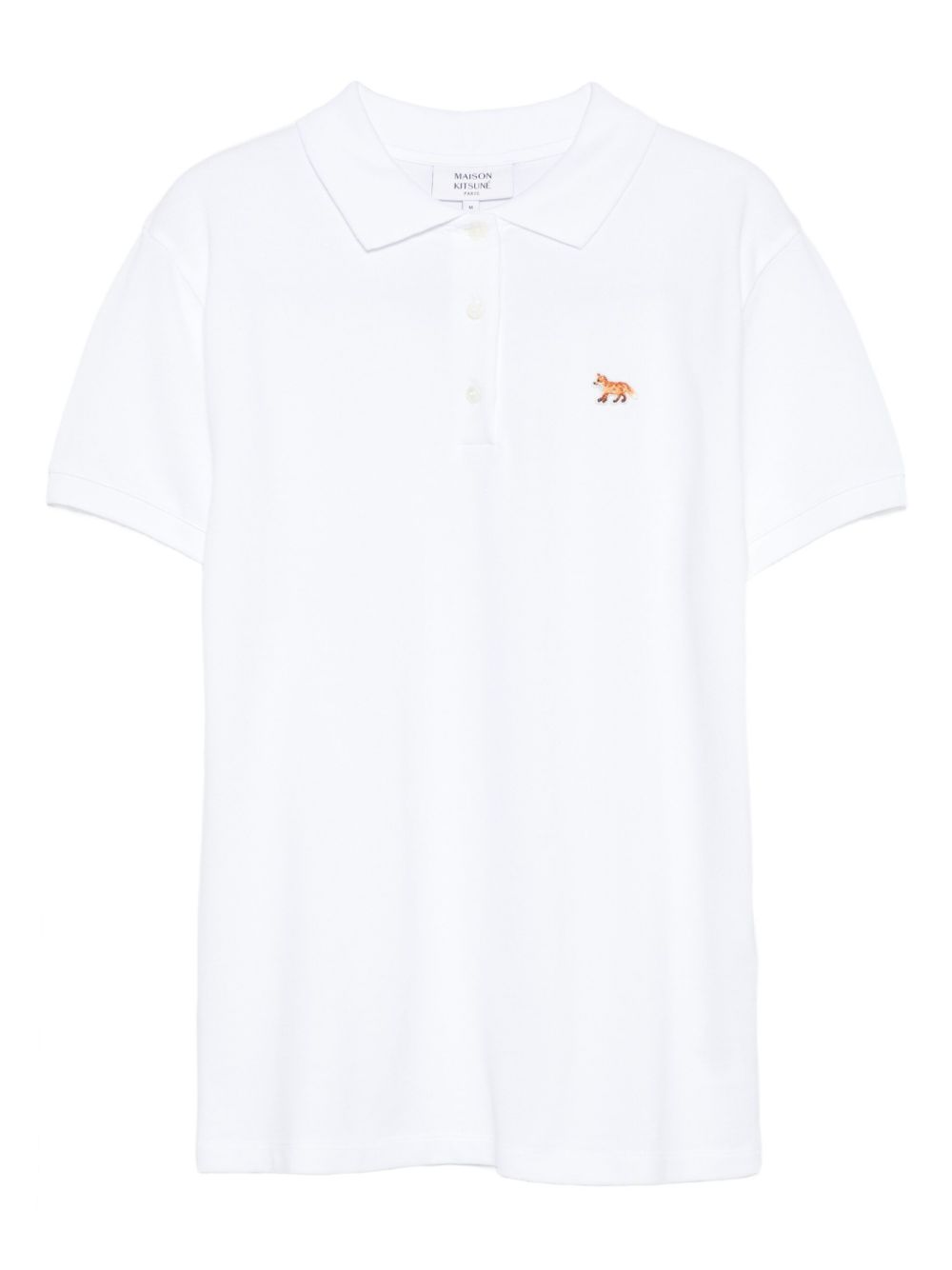 Maison Kitsuné Fox-embroidered polo shirt Maison Kitsuné