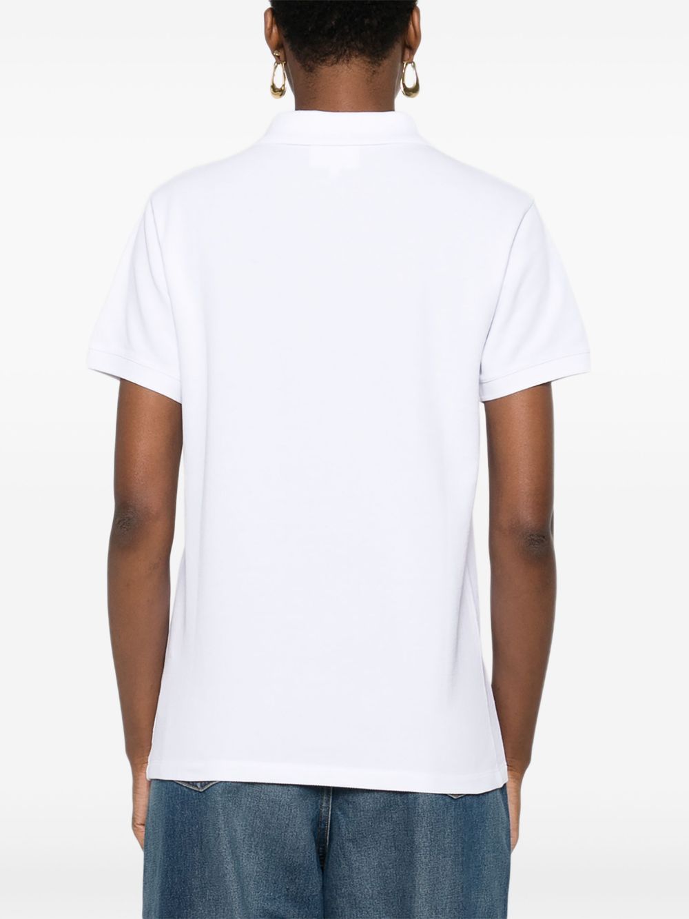 Maison Kitsuné Fox-embroidered polo shirt Maison Kitsuné