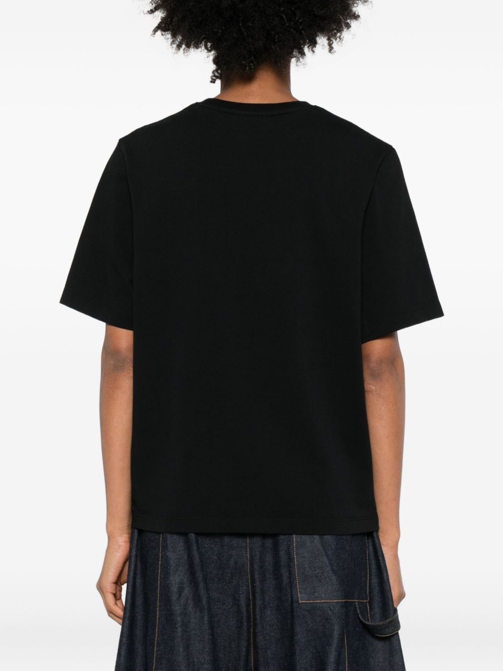 Maison Kitsuné Cotton T-shirt with fox embroidery Maison Kitsuné