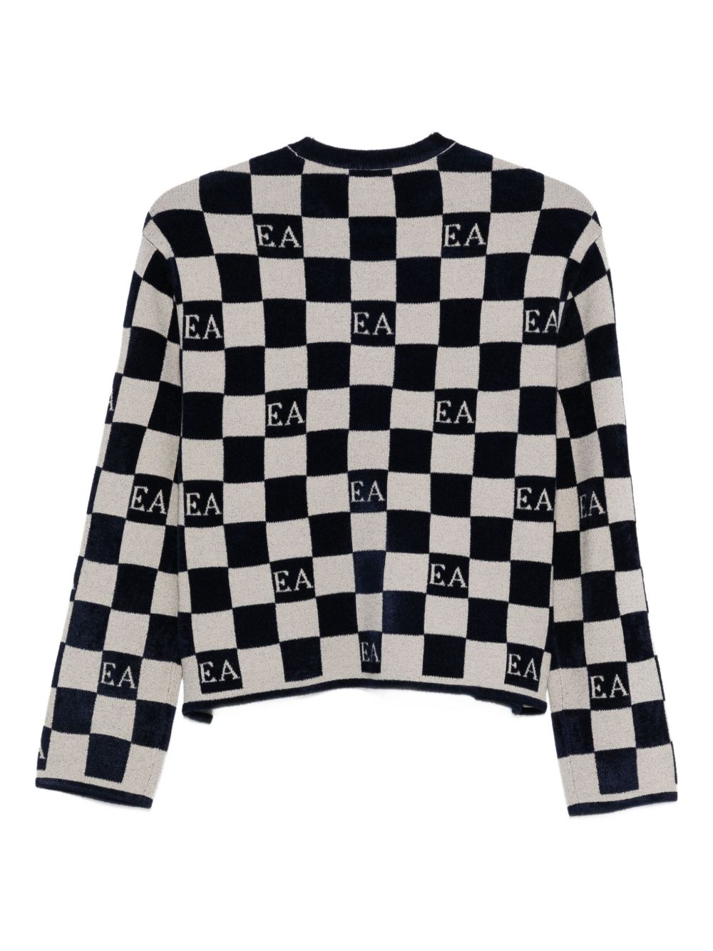 Emporio Armani Jacquard chenille sweater with pattern Emporio Armani