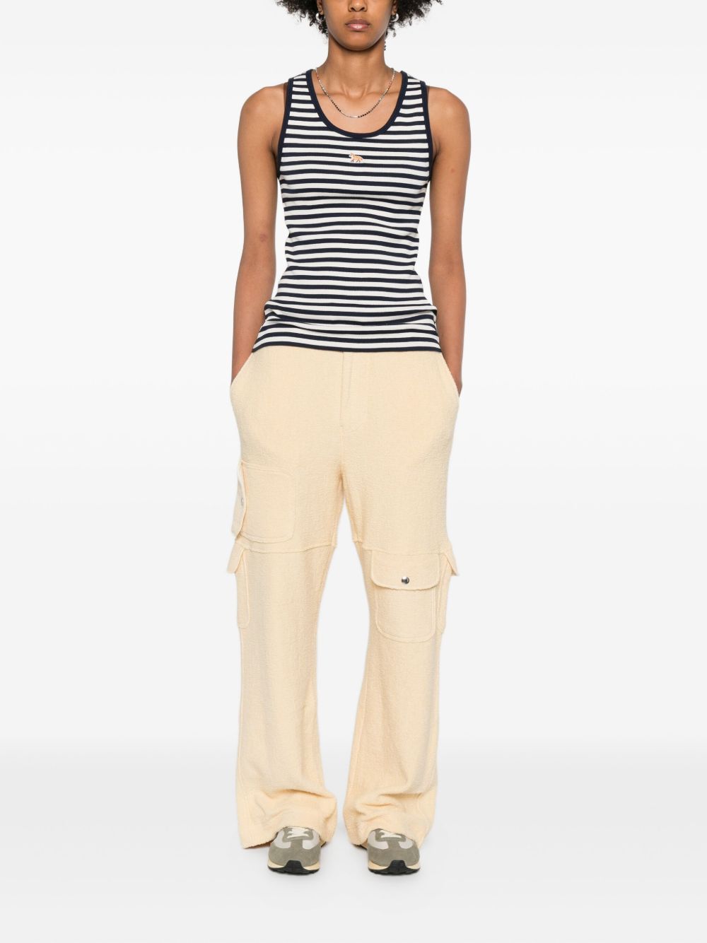 Maison Kitsuné Top with embroidery Maison Kitsuné