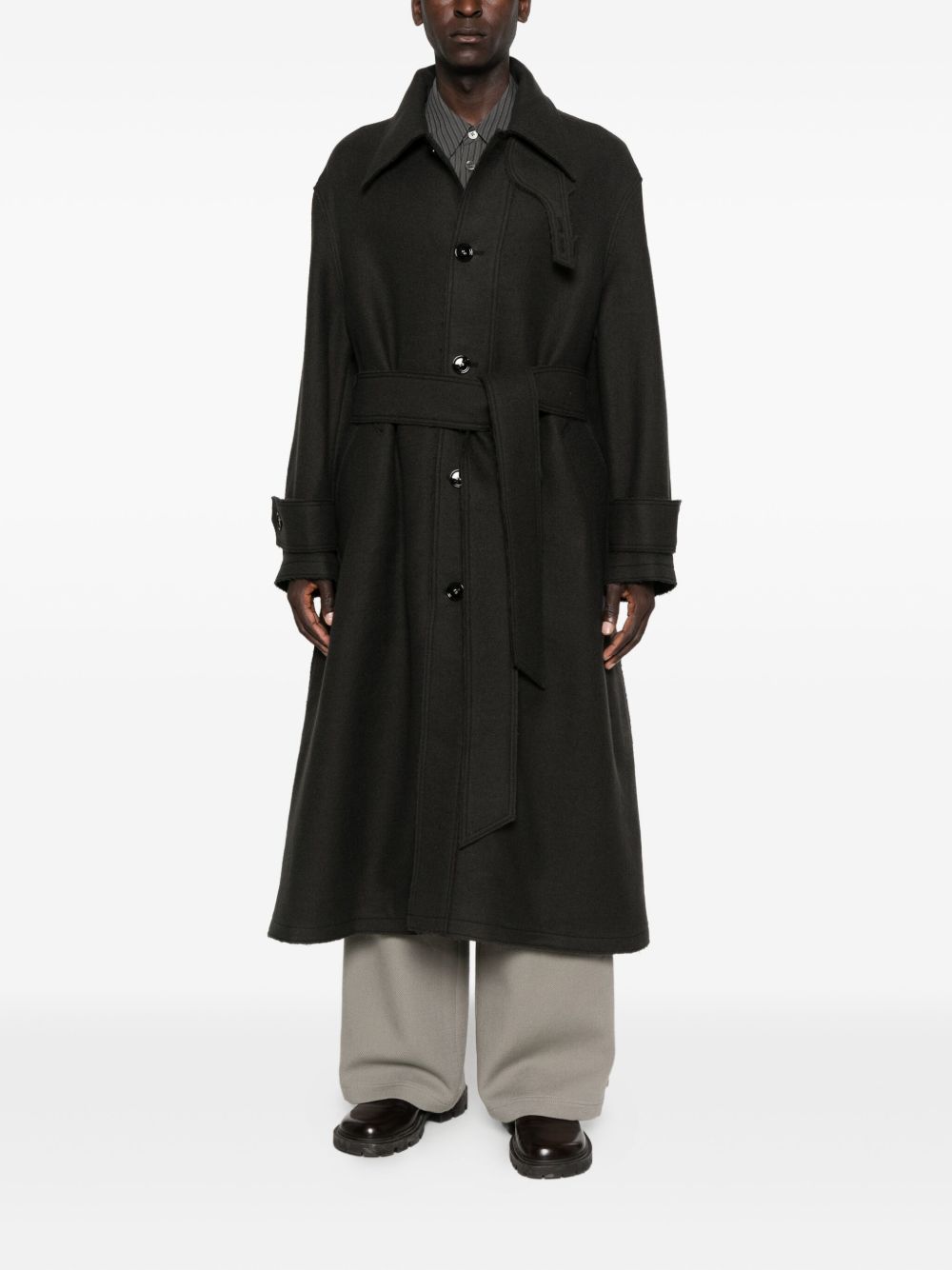 Ami Paris Coats Grey Ami Paris