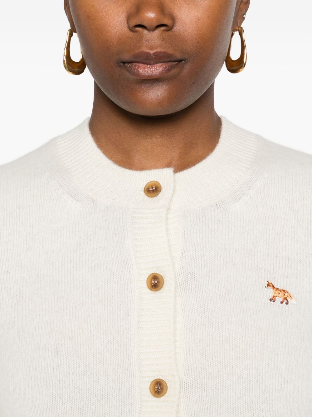 Maison Kitsuné Cardigan with embroidery Maison Kitsuné