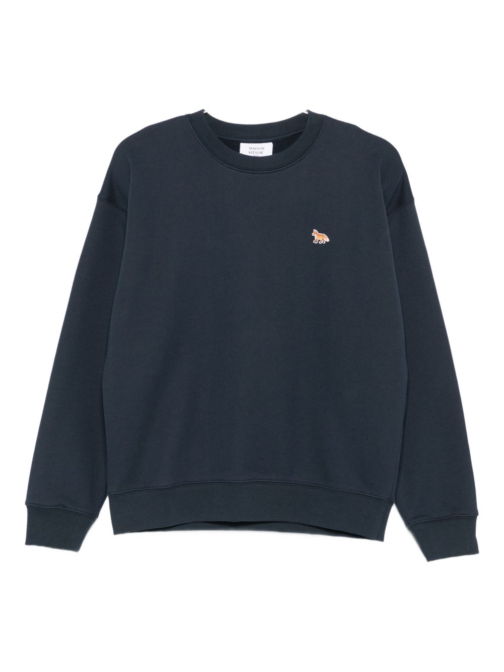 Maison Kitsuné Fox-embroidered cotton sweatshirt Maison Kitsuné
