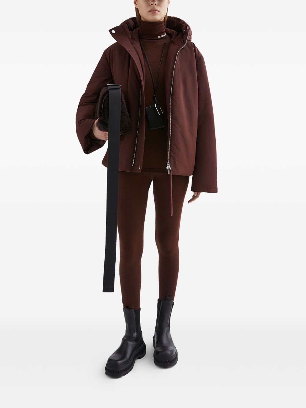 JIL SANDER PLUS Coats Bordeaux Jil Sander Plus