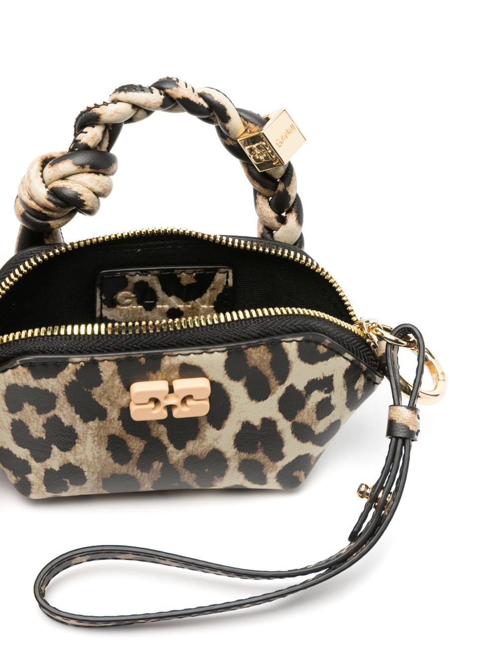 Ganni Leopard Nano Bou Bag Ganni