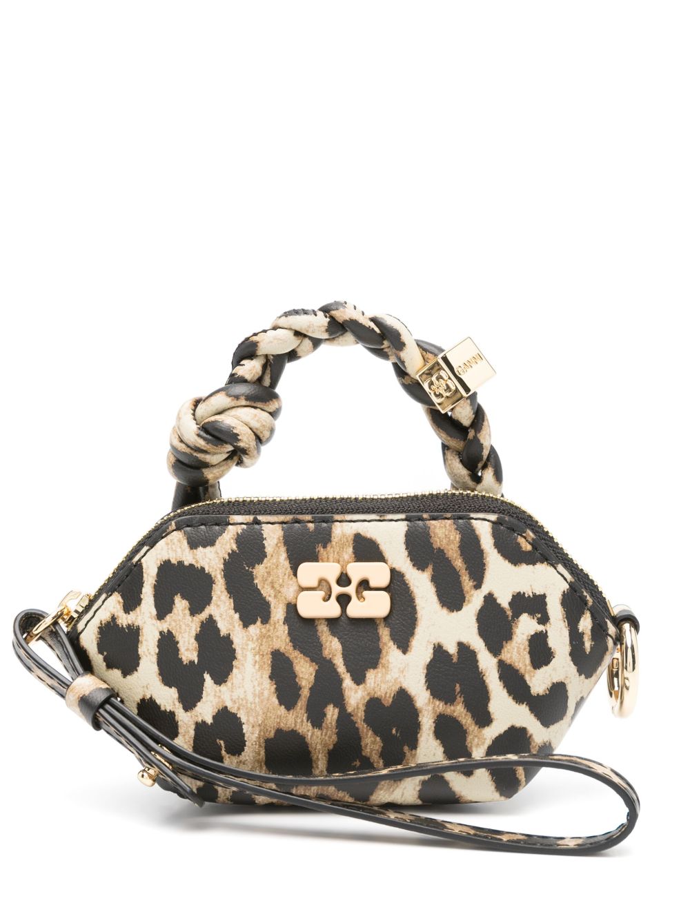 Ganni Leopard Nano Bou Bag Ganni