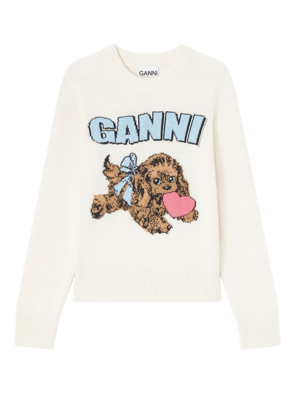 GANNI Sweaters Beige Ganni