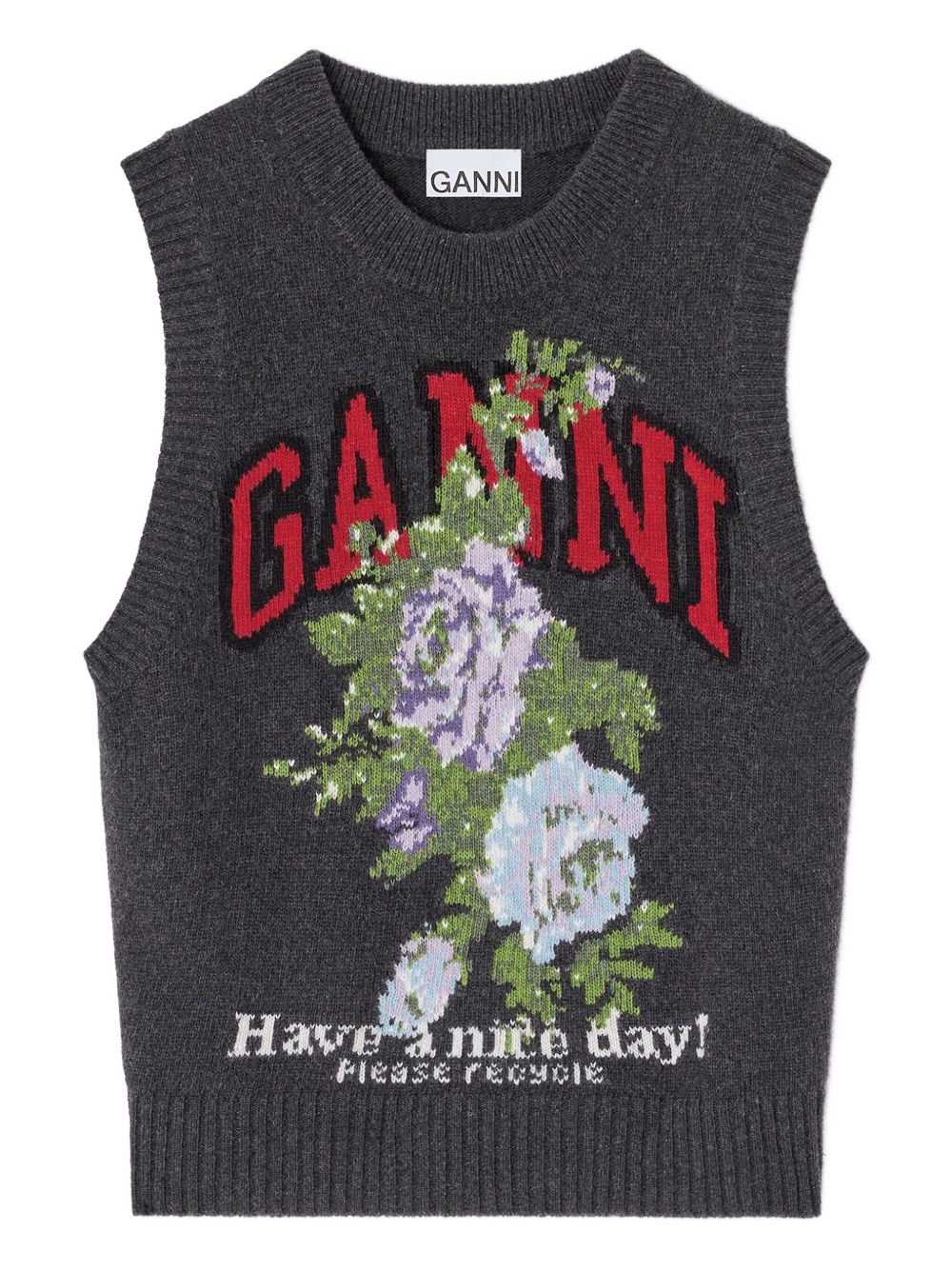 GANNI Sweaters Grey Ganni