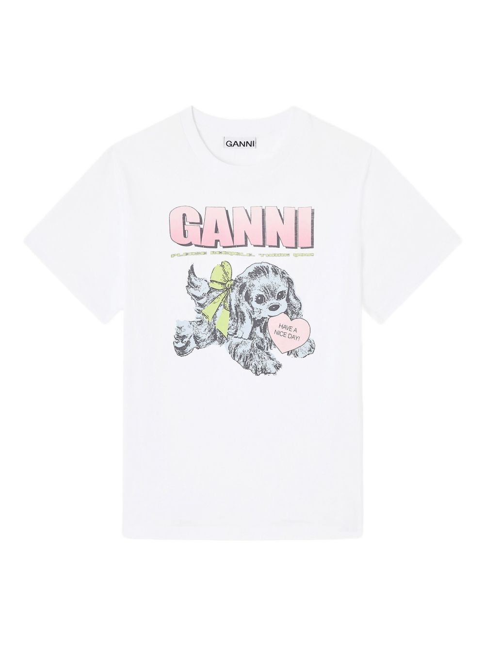 GANNI T-shirts and Polos White Ganni