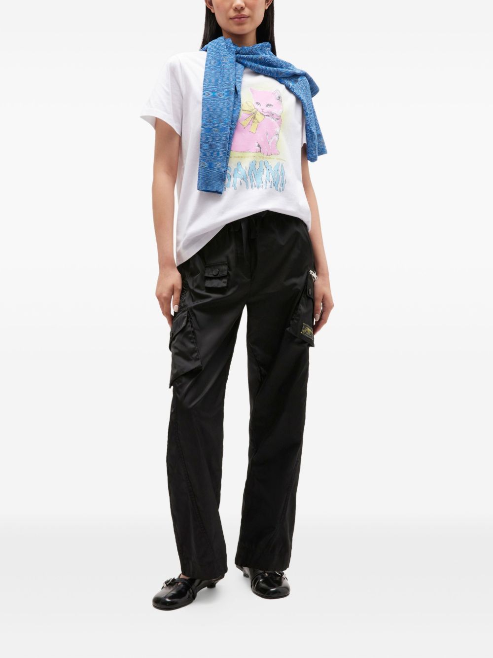 GANNI T-shirts and Polos White Ganni