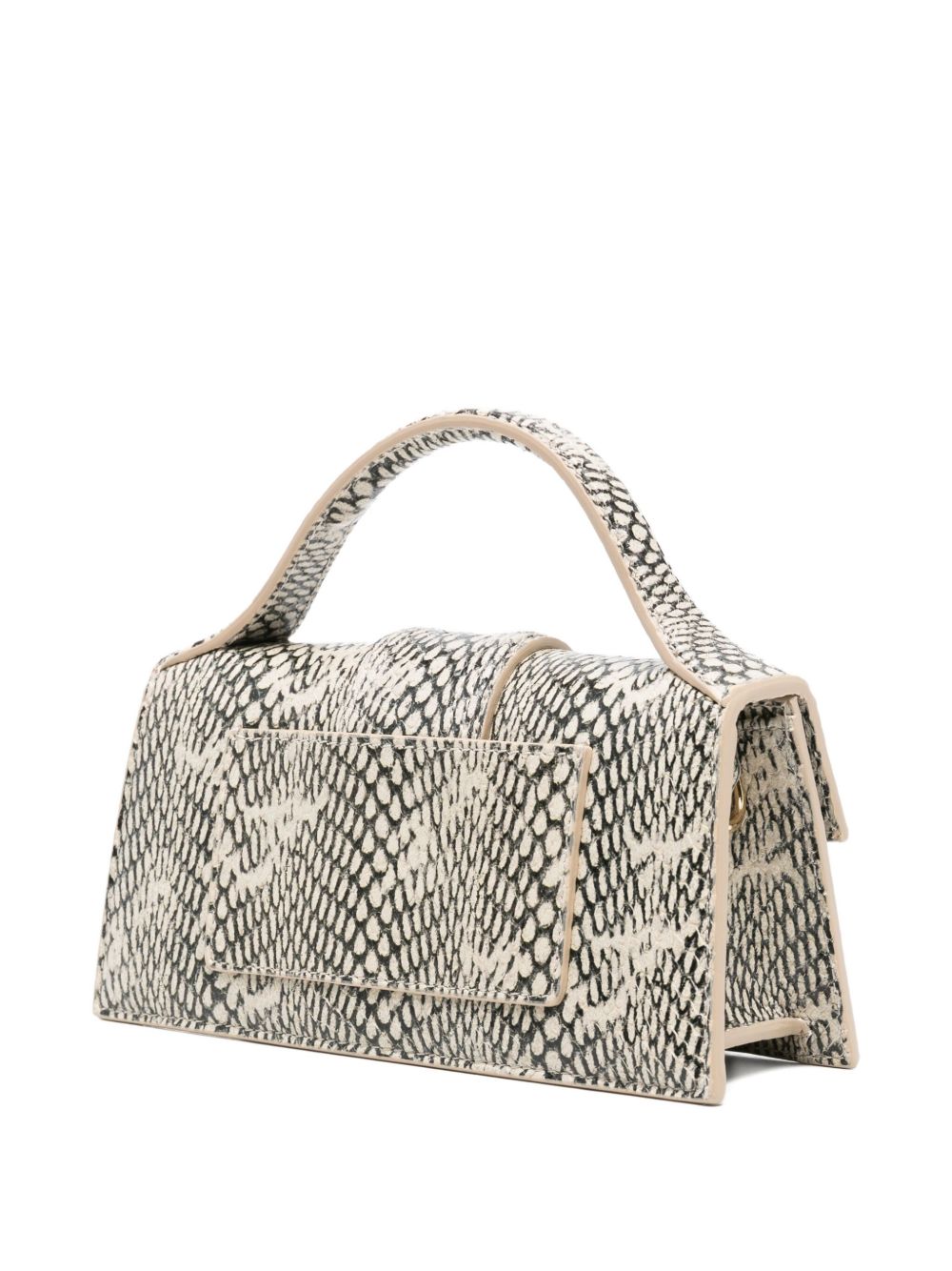JACQUEMUS Le Bambino snake-print tote bag JACQUEMUS