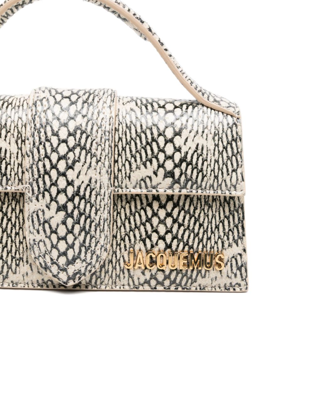 JACQUEMUS Le Bambino snake-print tote bag JACQUEMUS