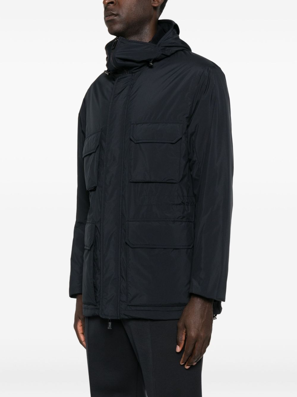 Emporio Armani Hooded multi-pocket coat Emporio Armani