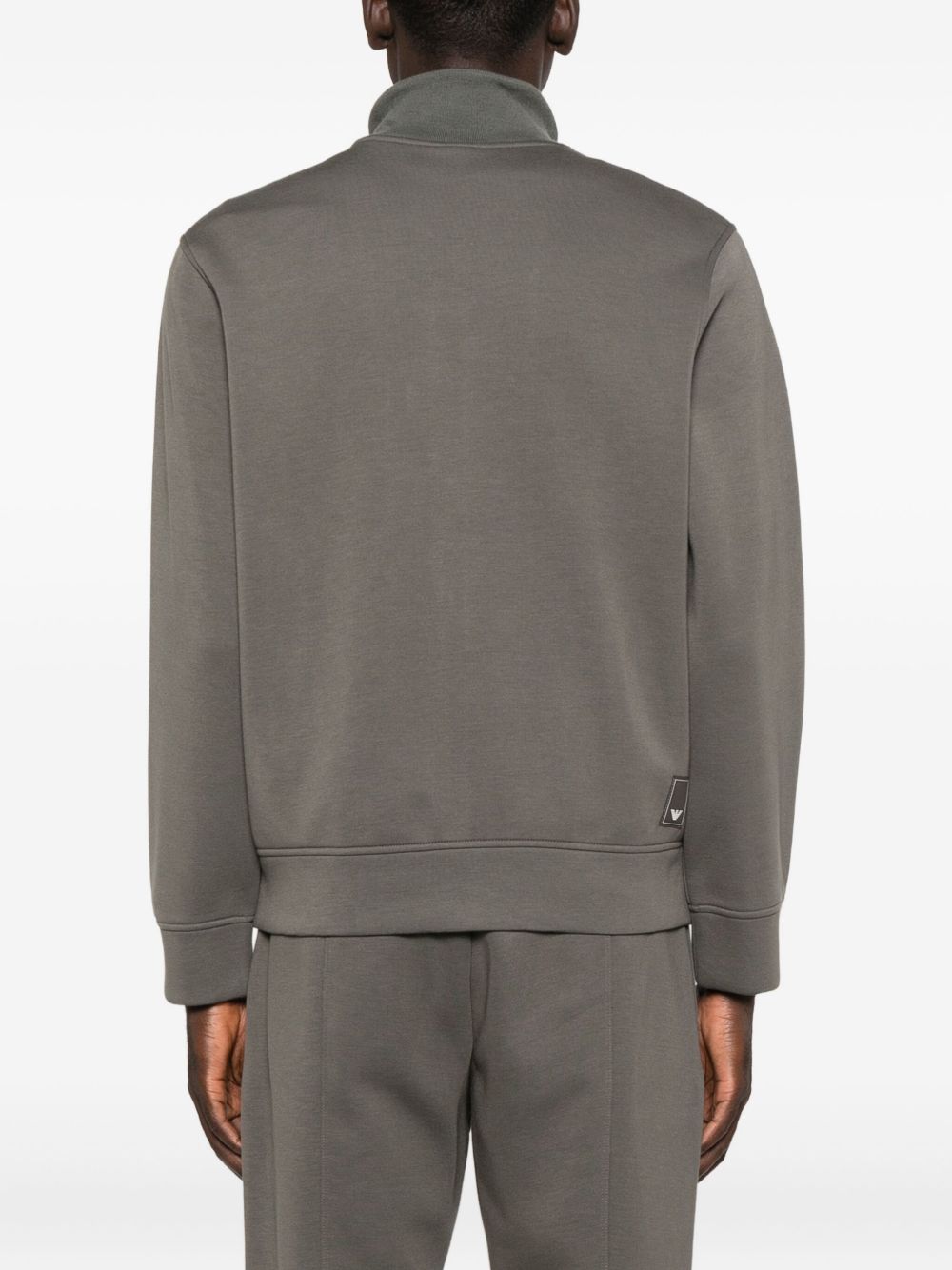 Emporio Armani Zip-front panelled sweater Emporio Armani