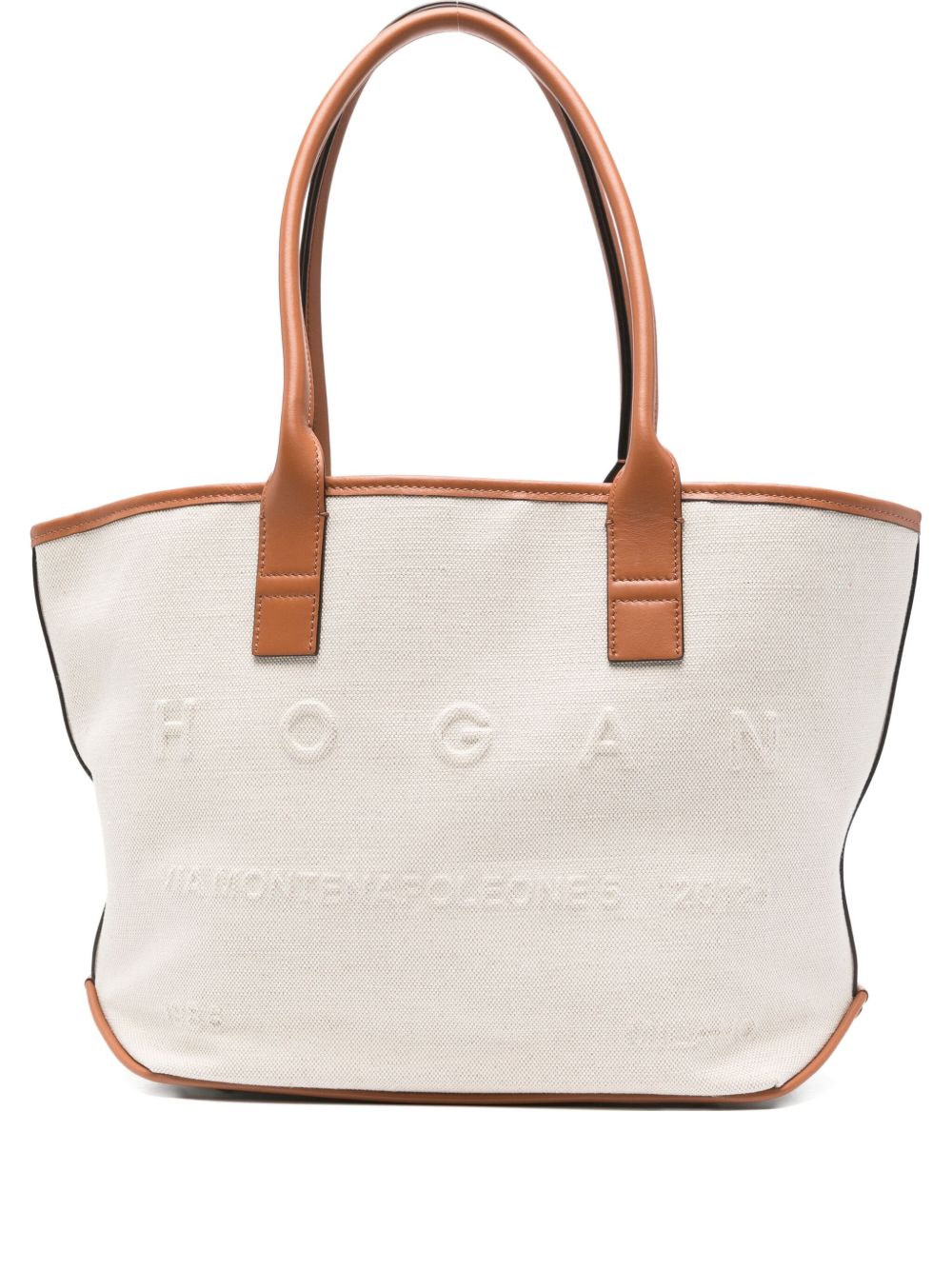 Hogan Pre Small Script embossed-logo tote bag Hogan Pre