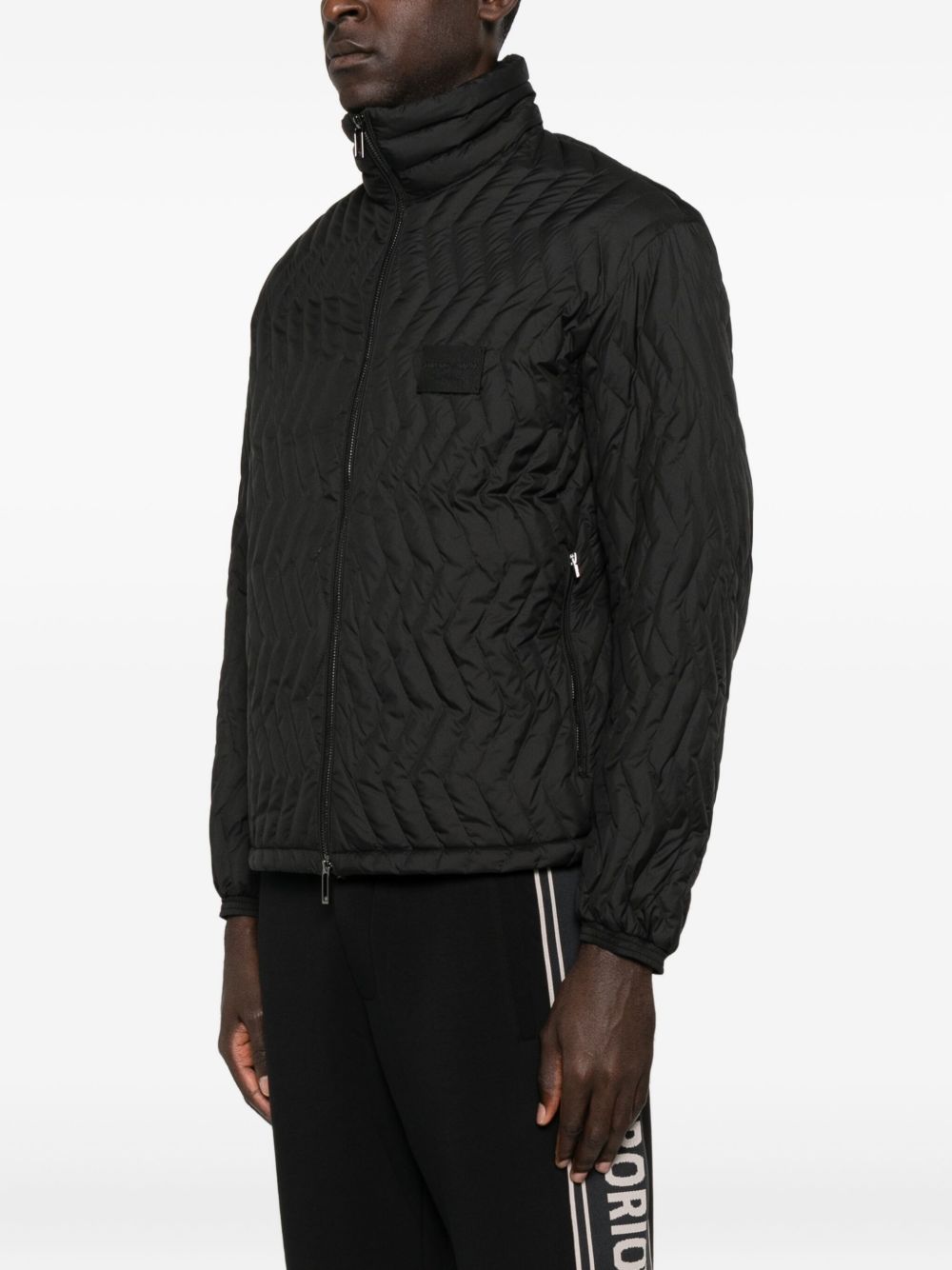 Emporio Armani Quilted-chevron jacket Emporio Armani