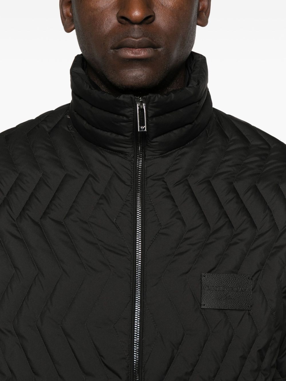 Emporio Armani Quilted-chevron jacket Emporio Armani