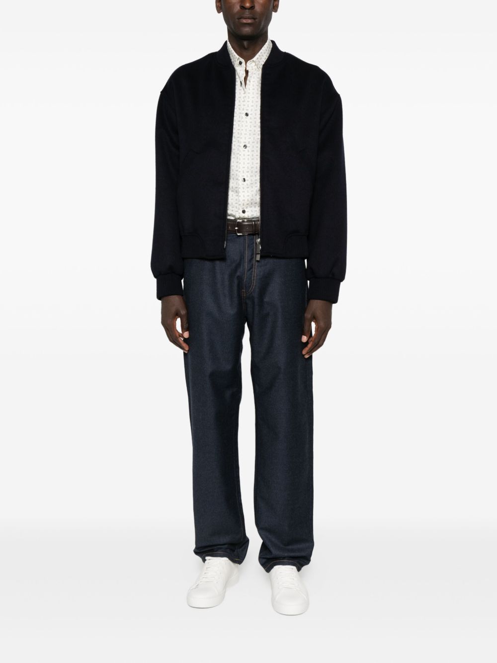 Emporio Armani Zip-front bomber jacket Emporio Armani