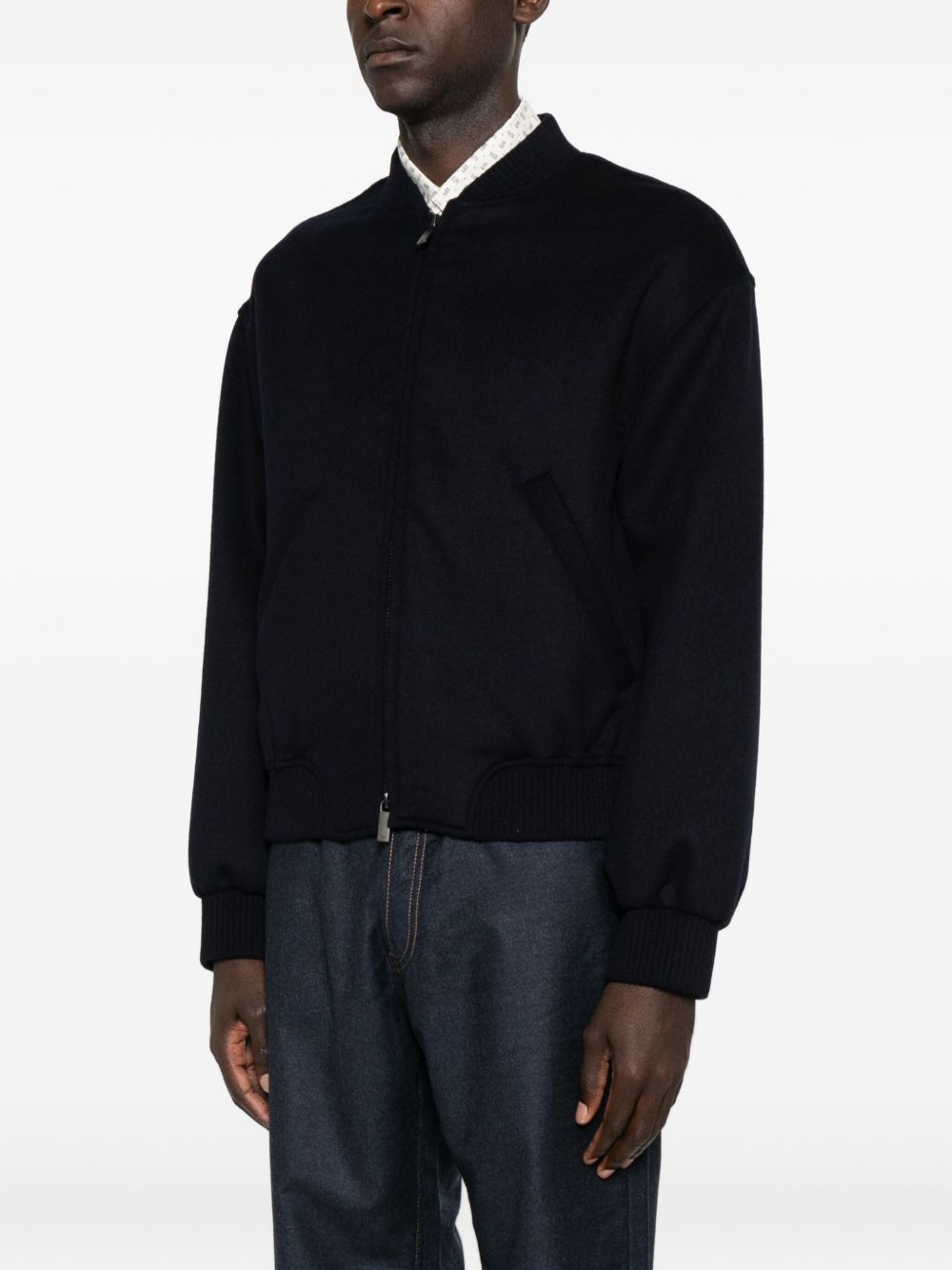 Emporio Armani Zip-front bomber jacket Emporio Armani